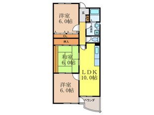 ウイングビュ－鮎川の物件間取画像